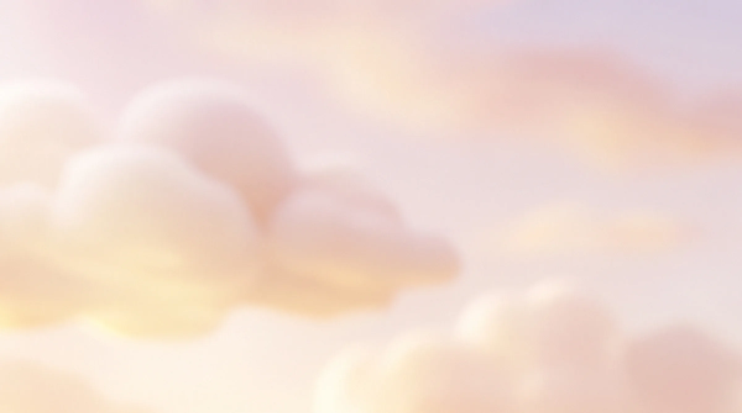 Pastel candy clouds over a marshmallow landscape